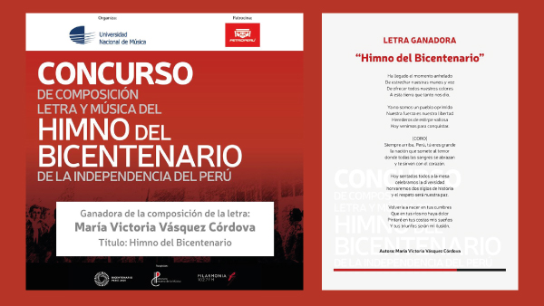 Ayacuchana ganó Concurso Himno del Bicentenario