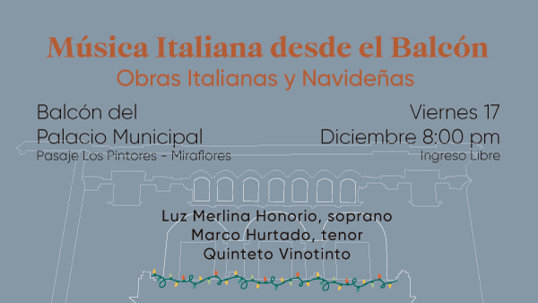 Música Italiana desde el Balcón Municipal de Miraflores